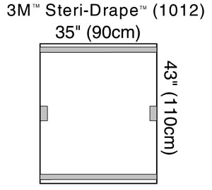 3M STERI-DRAPE C-ARM DRAPES/FLUROSCOPE DRAPE, 1012