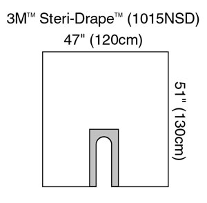 3M STERI-DRAPE U-DRAPES, 1015NSD