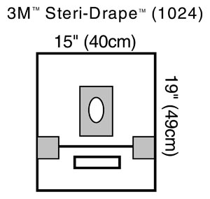 3M STERI-DRAPE OPHTHALMIC SURGICAL DRAPES, 1024