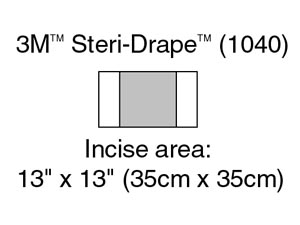 3M STERI-DRAPE INCISE DRAPES, 1040