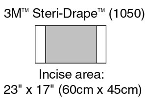 3M STERI-DRAPE INCISE DRAPES, 1050
