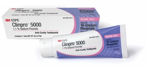 Clinpro 5000 Toothpaste 1.1% NaF Dentifrice Bubblegum 4oz Tube Ea