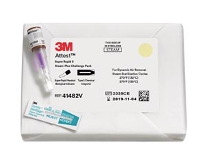 3M ATTEST BIOLOGICAL INDICATORS & TEST PACKS, 41482V