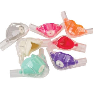 ACCUTRON - CLEARVIEW - CLASSIC SINGLE USE NASAL MASKS LARGE ADULT - Unscented - Grey