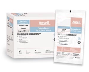 ANSELL GAMMEX NON-LATEX PI WHITE POWDER-FREE SYNTHETIC SURGICAL GLOVES, 20685770
