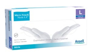ANSELL MICRO-TOUCH NITRILE E.P. TEXTURED EXAMINATION GLOVES, 6034050