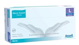 ANSELL MICRO-TOUCH NITRILE POWDER-FREE SYNTHETIC MEDICAL EXAMINATION GLOVES, 6034302