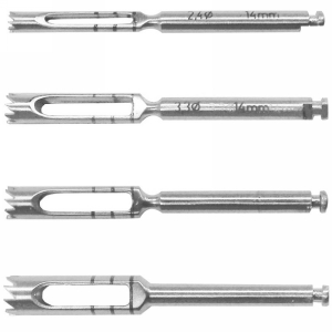 A.Titan - Trephine Implantation drill, for fast removal and harvest of dense bone, external 4.3mm, 14mm length
