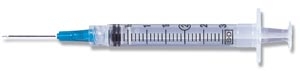 BD 3 ML SYRINGES & NEEDLES, 309571