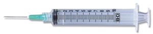 BD 10 ML SYRINGES & NEEDLES, 309643