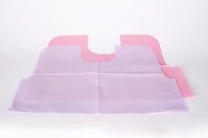 Tidi Everyday Specialty Bibs 29 x 21 Mauve 100Bx