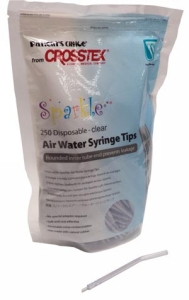 CROSSTEX SPARKLE DISPOSABLE AIR WATER SYRINGE TIPS, BCSAWSCL
