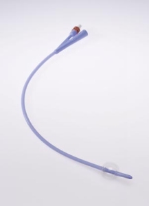 Dover 2-Way Foley Catheter Large Coude Tip Silicone 18Fr 5cc 10Bx