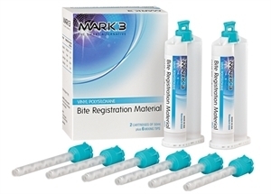 Bite Registration Clear Bite Fast Set 2/bx. + 6 Mixing Tips - MARK3*