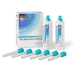 Bite Registration Mint Chocolate Chip Fast Set 2/bx. + 6 Mixing Tips - MARK3*