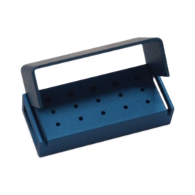 Cargus - Bur Blocks FG 15 Holes Autoclavable Blue
