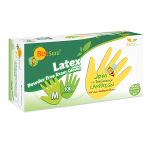 BeeSure PF Latex Gloves (XS) 100Bx