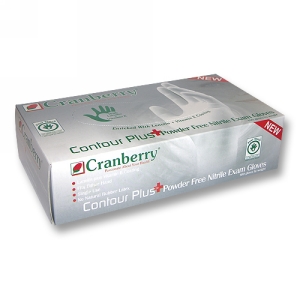 Cranberry Contour+ Nitrile, Pwd-Free Exam Glove, White - S (100), Pro2 Solutions, 3226