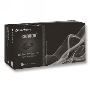 CARBON Nitrile PF Exam Gloves (M) 200Bx
