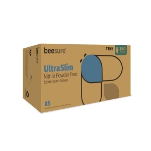 BeeSure UltraSlim Nitrile Gloves 350/Box X-Small