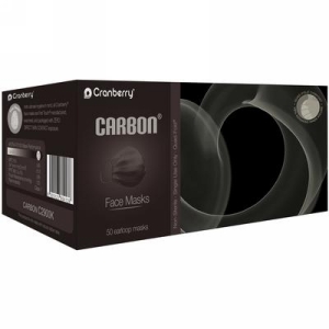 Cranberry Carbon Black Face Mask L3 50Bx