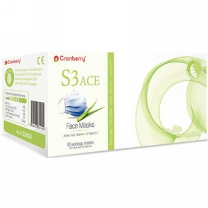 Cranberry S3 Ace Blue Mask 50Bx