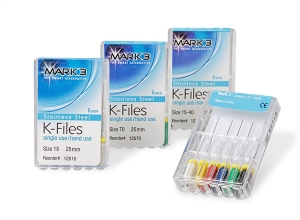 DDS Dental Supplies - K-Files 21mm #10 6/pk - Mark3