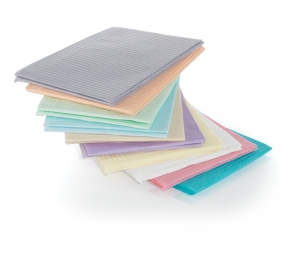 DDS Dental Supplies - Advantage Bibs Yellow 2 + 1 Ply 13 x 19 500Cs