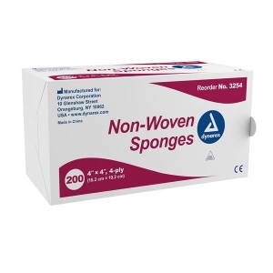 4x4 Non Woven Gauze 4Ply, 2000