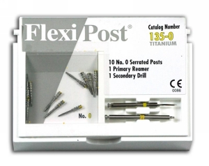 Flexi-Post Titanium Post Refill Size 0 Yellow 10Pk