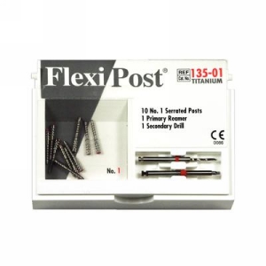 Flexi-Post Titanium Post Refill Size 01 Red 10Pk