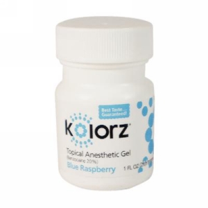 Kolorz Topical Anesthetic Gel Blue Raspberry 1oz