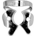 Ivory Rubber Dam Clamps, Winged 10, Right, Small Short Crown