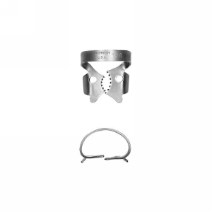 13A Satin Steel Rubber Dam Clamp Black Line, Hu-Friedy, RDCM13AX