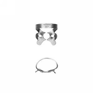 1 Satin Steel Rubber Dam Clamp Black Line, Hu-Friedy, RDCM1X