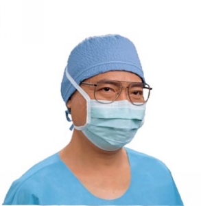 Tecnol Tie-On Fog Free Mask Blue 50Bx
