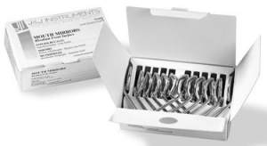 #5 Mouth Mirror Chromium Cone Socket 12/pkg, J&J Dental, 07-230