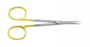J & J Instruments - IRIS SCISSOR 4.5" STR