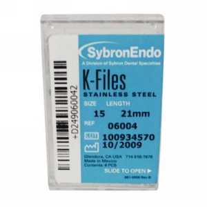 Kerr Endo K-Files SS 21mm #15 6Bx