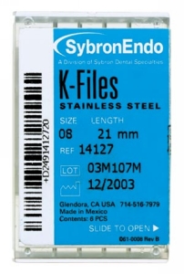 Kerr Endo K-Files SS 25mm #10 6Bx