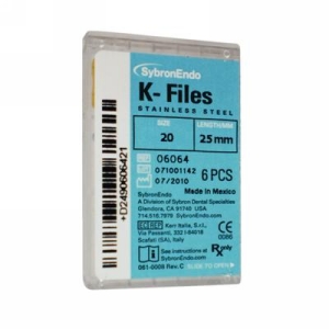 Kerr Endo K-Files SS 25mm #20 6Bx