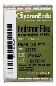Hedstrom Files 25mm #20 Yellow 6Pk