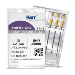 ZenFlex ONE Reciprocating NiTi File 25mm 3/Pk Large
