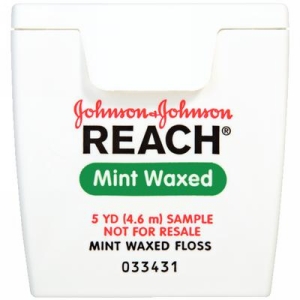 REACH Floss Waxed 5 Yards Mint Patient Size 144Cs