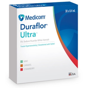 Duraflor Ultra 5% Sodium Fluoride Varnish Strawberry 30Pk