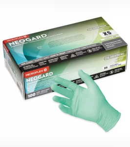 Neogard Neoprene Exam Glove-MEDIUM, MicroFlex, C522