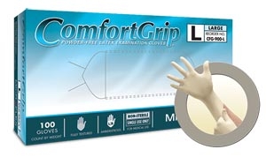 Microflex - ComfortGrip Latex Powder-Free Non-Sterile Natural Textured Exam Gloves - Medium