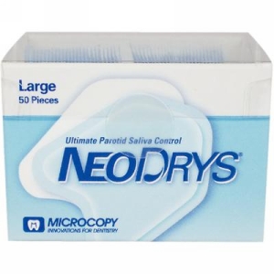 NeoDrys Saliva Absorbents - Large (Blue), Original White Backing, MicroCopy, DYL