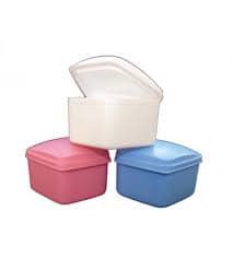 Denture Cups Assorted Rose/Blue/Creme 12Bx