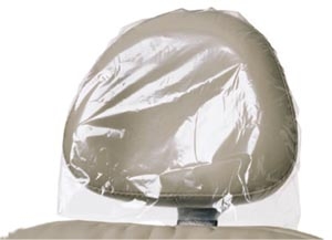 Headrest Covers 9.5 Inch x 11 Inch Clear Plastic 250/bx